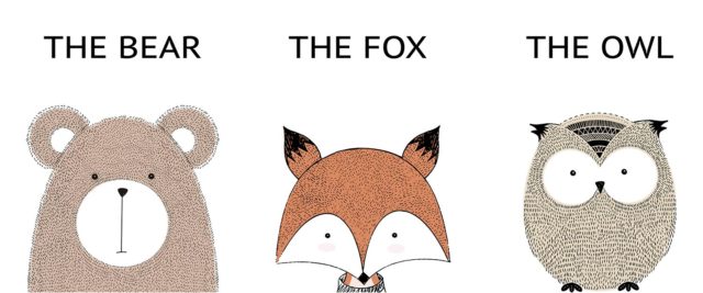 Find Your Totem Pole: The Bear, the Fox, and the Owl.